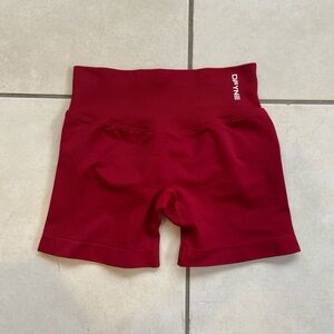 DFYNE Crimson Red Impact Shorts 4.5”